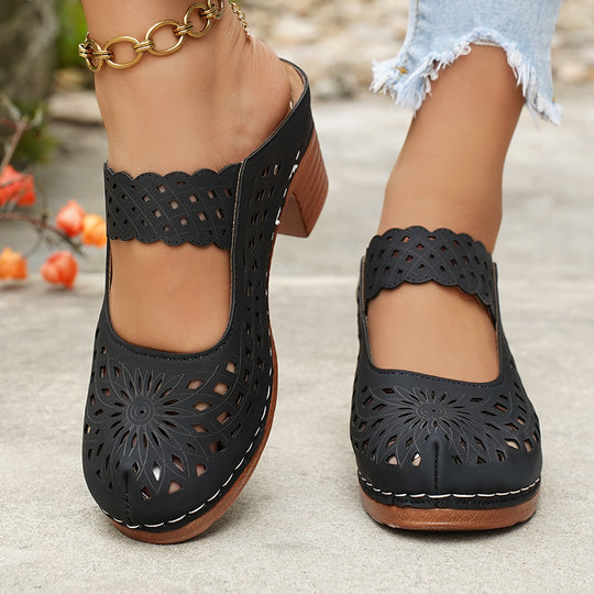 Damen Elegante und luftige Pantoletten R&B