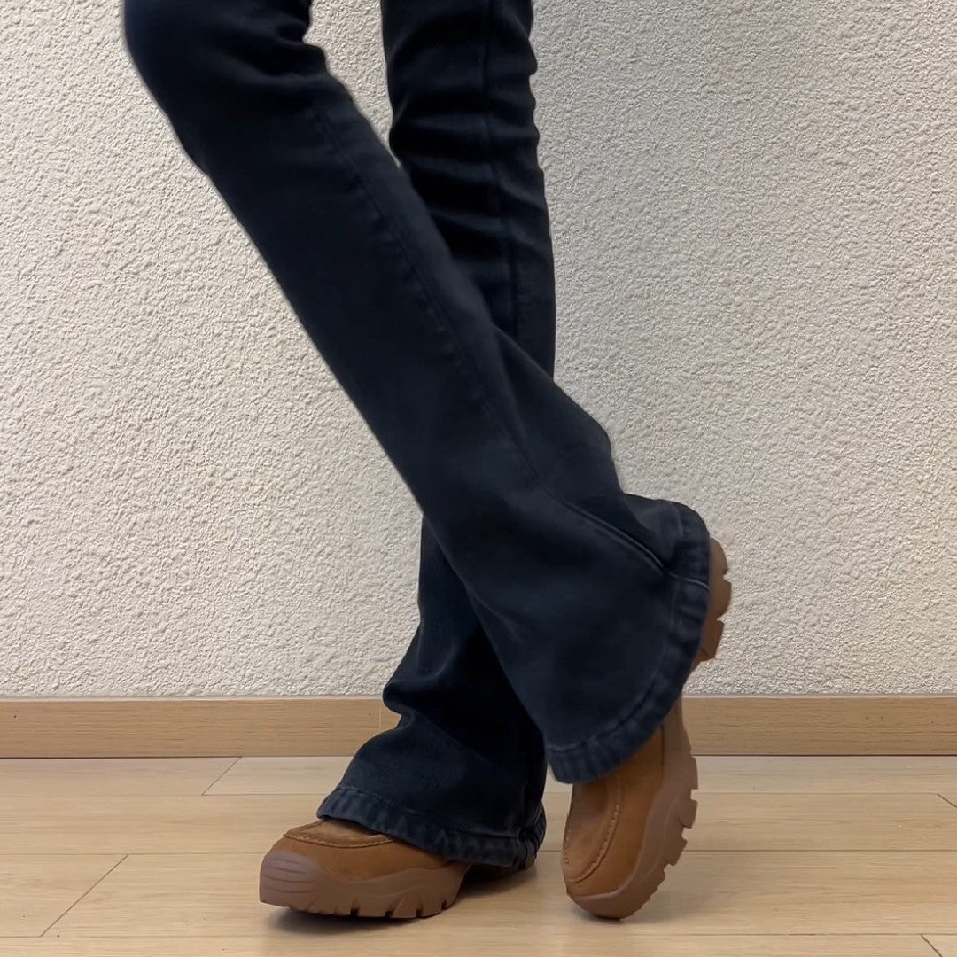 Damen Komfortable Mokassins mit modischem Schnallen-Design R&B