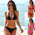 Damen Triangel-Bikini mit verstellbarem Halterdesign und seitlichem BindR&Band R&B