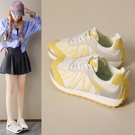 Damen Sportliche Sneakers mit atmungsaktiver Mesh-Oberfläche und dämpfendem Sohlenprofil R&B