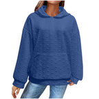 Damen Kapuzenpullover mit strukturiertem Herzmuster R&B