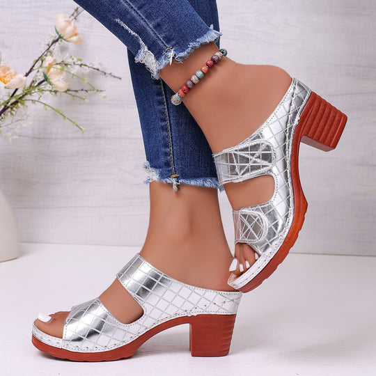Damen elegante Clogs mit verstellbarem Riemendesign R&B