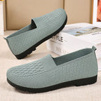 Damen Atmungsaktive Slip-On Freizeitschuhe mit flexiblem Strickdesign R&B