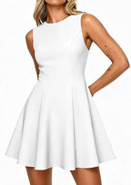 Damen klassisches A-Linienkleid R&B