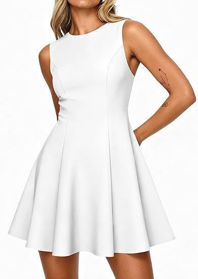 Damen klassisches A-Linienkleid R&B