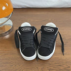 Damen Sportliche Sneaker aus weichem Wildleder mit rutschfester Sohle