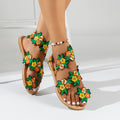 Damen Bequeme und modische Sandalen mit floralem Design R&B