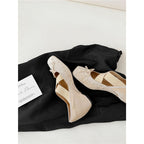Damen Elegante Ballerina mit Strassverzierungen R&B