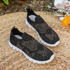 Damen Sportliche Slip-Ons mit funkelnden Verzierungen R&B