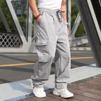 Herren lässige Cargo-Hose mit elastischem Bund und multifunktionalen Taschen R&B