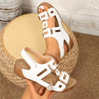 Damen Sportliche und elegante Sandalen mit verstellbarem Riemen R&B