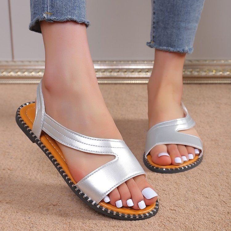 Damen bequeme Riemen-Sandalen mit ergonomischem Fußbett R&B