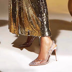 Damen High Heels mit funkelnden Strassdetails R&B