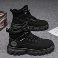 Damen hochgeschnittene Winterstiefel mit rutschfester Sohle und isolierendem Futter