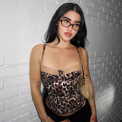 Damen Top mit Raffung und Spagettiträgern R&B
