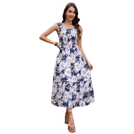 Damen Maxikleid mit floralen Mustern R&B