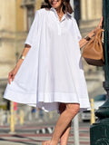 Damen Hemdblusenkleid in A-Linie von R&B