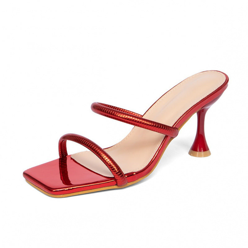 Damen Glamouröse High Heels mit verziertem Absatz und eleganten Riemen R&B