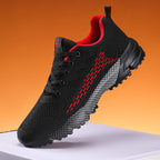 Damen Sportliche Lauf-Sneaker mit atmungsaktiver Mesh-Oberfläche und rutschfester Sohle