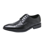 Damen Elegante Lederschuhe mit strukturiertem Obermaterial und klassischem Design R&B