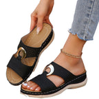 Damen Komfortable und stilvolle Sandalen mit elegantem Dekor R&B