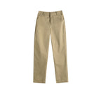 Damen elegante Chino Stoffhose