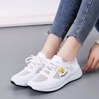 Damen Sportliche Sneakers mit hochwertigem Strick-Obermaterial und elastischem Schnürsystem R&B