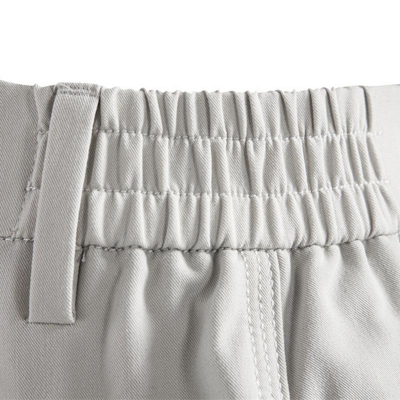 Herren nan gerade geschnittene Komfort-Chinohose mit elastischem Taillenbund R&B