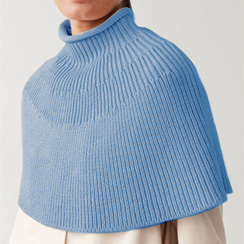 Damen Stricktop mit hohem Kragen und Wellenstruktur R&B