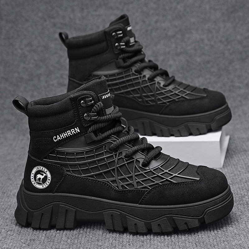 Damen Hohe und robuste Sneakers mit strapazierfähigem Obermaterial und rutschfester Sohle R&B