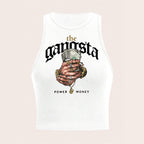 Damen Crop-Top mit urbanem Grafikdruck und trendigem Stil R&B