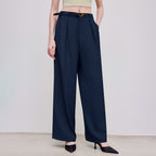 Damen Hochtaillierte Palazzo-Hose mit Gürtel R&B