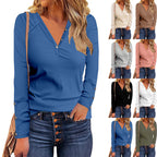 Damen Langärmliges Shirt mit Knopfdetails R&B