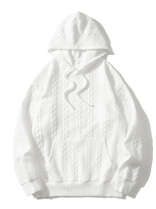 Herren Kapuzenpullover mit strukturiertem Muster R&B