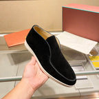Damen Mokassin Slip-Ons aus hochwertigem Wildleder R&B