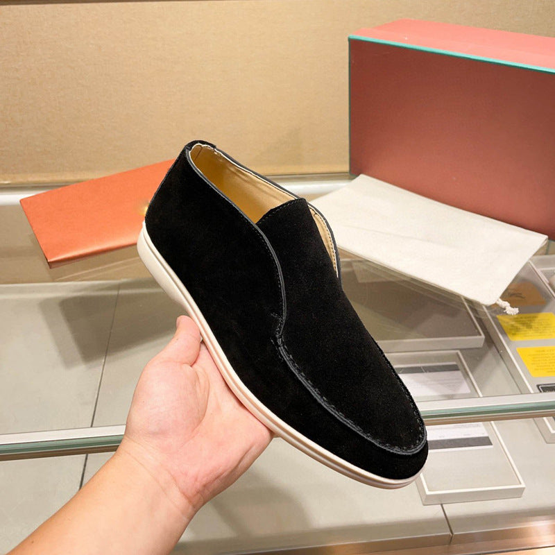 Damen Mokassin Slip-Ons aus hochwertigem Wildleder R&B