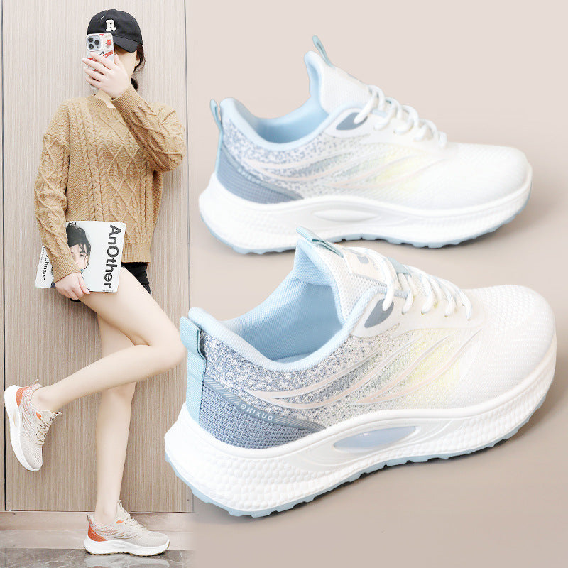 Damen sportliche Laufschuhe mit atmungsaktiver Oberfläche und dämpfendem Sohlenprofil R&B