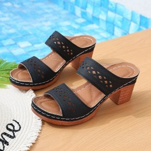 Damen Luftige Freizeit-Sandalen mit elegantem Riemendesign R&B