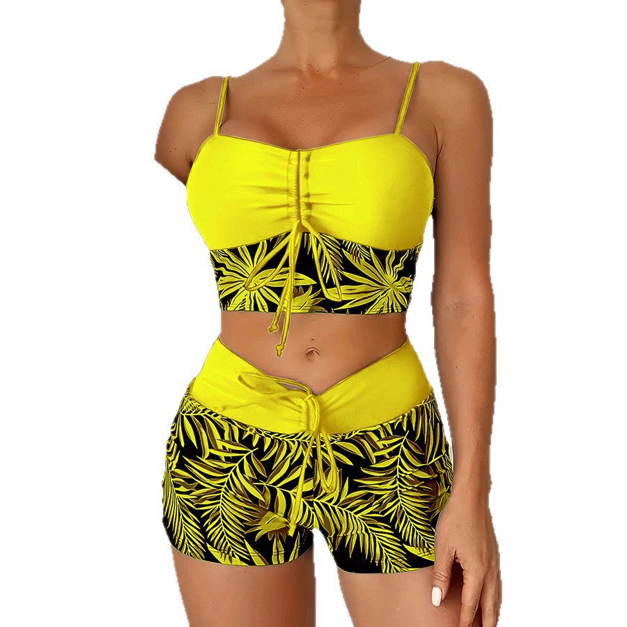 Damen Sportliches Bikini-Top mit Shorts R&B