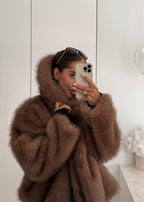 R&B | Eichen-Faux-Fur-Jacke