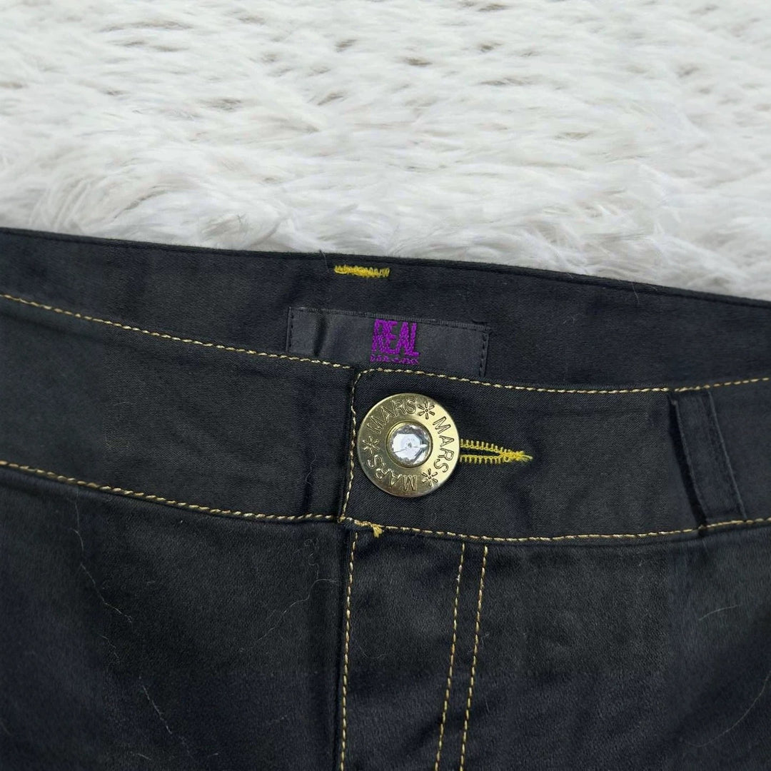 Damen Trendige Jeans-Shorts mit glitzernden Applikationen R&B