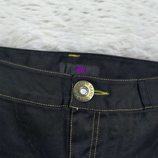 Damen Trendige Jeans-Shorts mit glitzernden Applikationen R&B