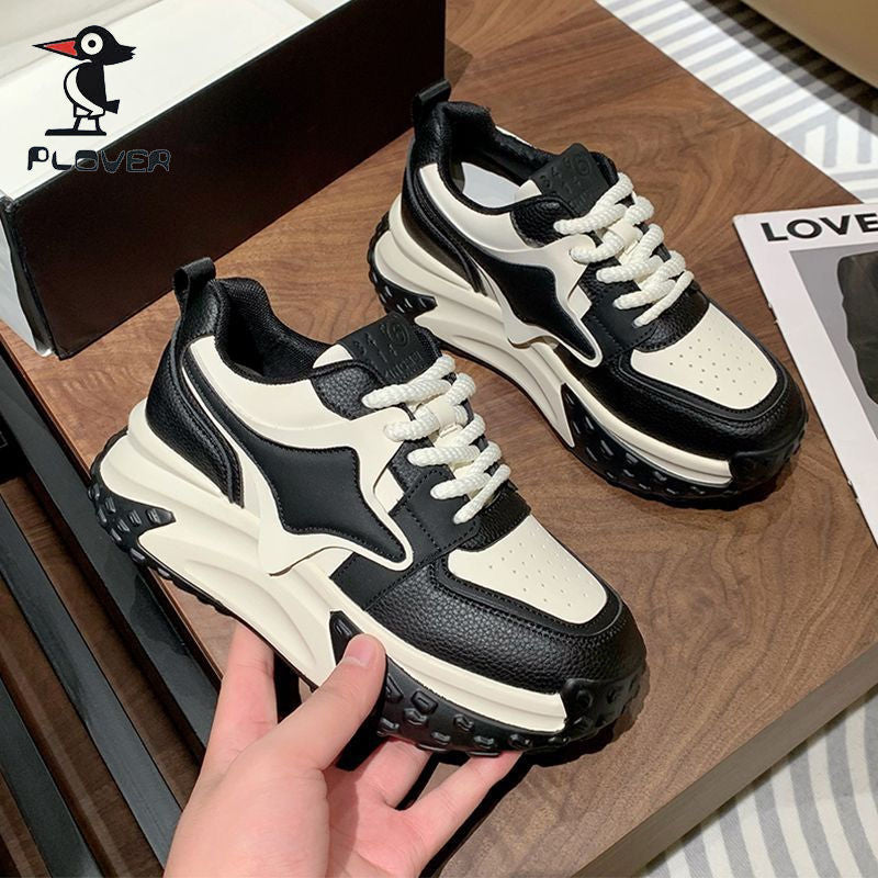 Damen Sportliche Chunky Sneakers mit atmungsaktiver Oberflächenstruktur und rutschfester Sohle
