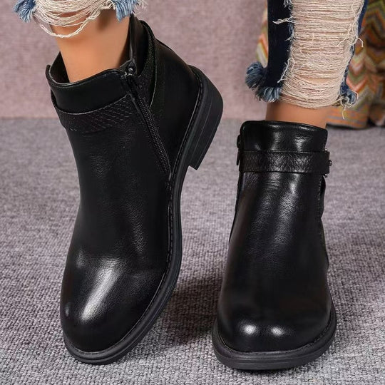 Damen modische Stiefeletten mit elegantem Reißverschluss und schickem Komfortdesign R&B