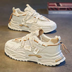 Damen Sportliche Chunky Sneakers mit atmungsaktiver Oberflächenstruktur und rutschfester Sohle R&B