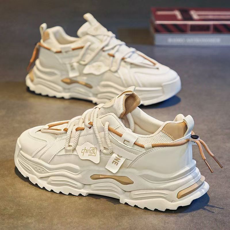 Damen Sportliche Chunky Sneakers mit atmungsaktiver Oberflächenstruktur und rutschfester Sohle R&B