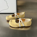 Damen Ballerinas mit feiner Lederoberfläche und komfortabler Sohle R&B