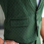 Herren elegante Weste mit strukturiertem Design und modernen Details
