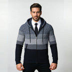 Herren modische Hoodie-Jacke mit strukturiertem Design und praktischen Taschen