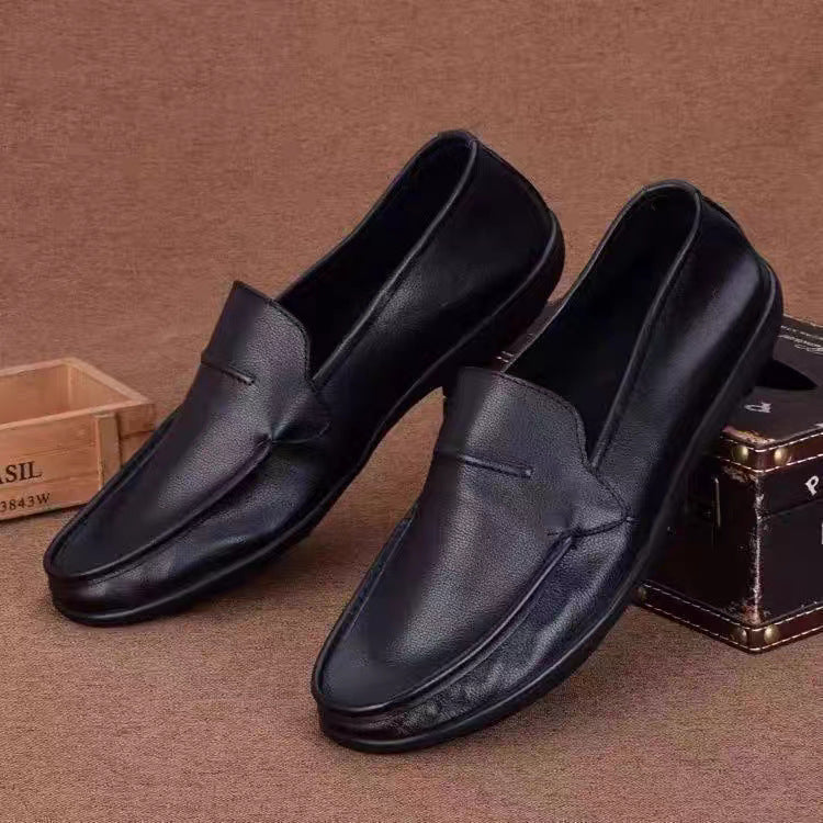 Herren elegante Lederloafers mit rutschfester Sohle R&B